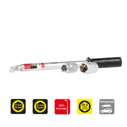 Klíč na kola teleskopický TUV 17/19 a 21/23mm, 417100