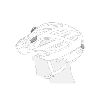 Klipy k přichycení čelovky PETZL na přilbu UNI ADAPT, 4 ks - E000BA00