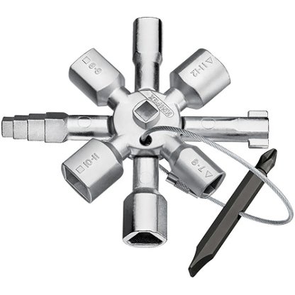 KNIPEX TwinKey ® Klíč pro běžné skříně a systémy zavírání 92 mm - 001101