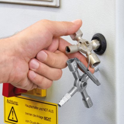 KNIPEX TwinKey ® Klíč pro běžné skříně a systémy zavírání 92 mm - 001101