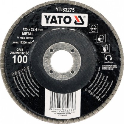 Kotouč lamelový brusný na kov 125x22,4 mm P80