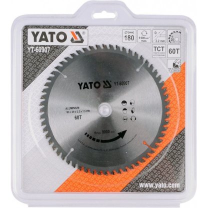 Kotouč na hliník 180 x 20 mm 60z YT-60907