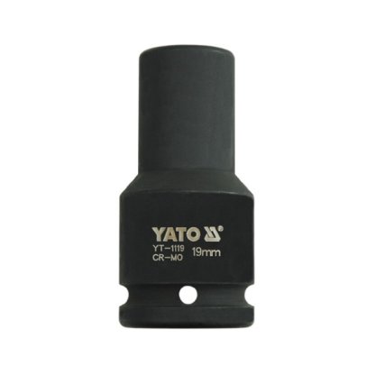 Kovaný nástrčný klíč hluboký 3/4" šestihranný 19 mm CrMo YATO - YT-1119