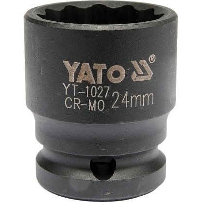 Kovaný vnitřní nástrčný klíč 1/2" dvanáctihranný 24 mm YATO - YT-1027
