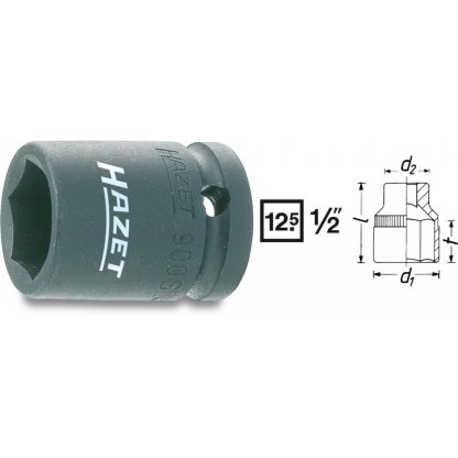 Kovaný vnitřní nástrčný klíč 1/2" šestihranný 15mm HAZET 900S-15 - HA044191