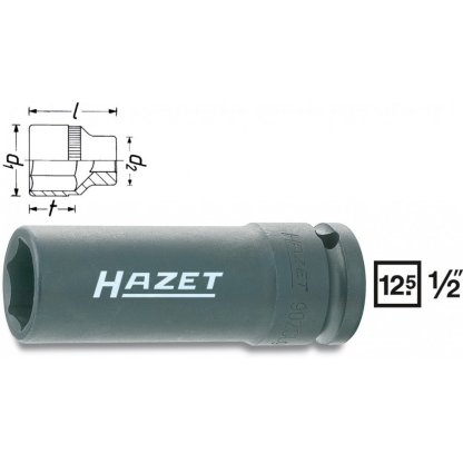 Kovaný vnitřní nástrčný klíč 1/2" šestihranný 17mm HAZET 902SLG-17 - HA045778