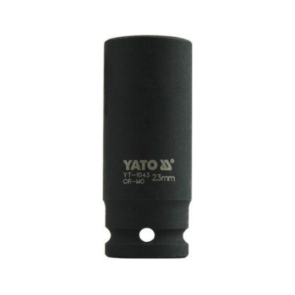 Kovaný vnitřní nástrčný klíč hluboký 1/2" šestihranný 23 mm CrMo YATO - YT-1043