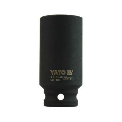 Kovaný vnitřní nástrčný klíč hluboký 1/2" šestihranný 28 mm CrMo YATO - YT-1048