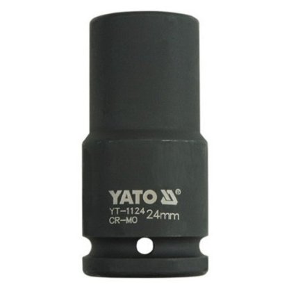 Kovaný vnitřní nástrčný klíč hluboký 3/4" šestihranný 24 mm CrMo YATO - YT-1124