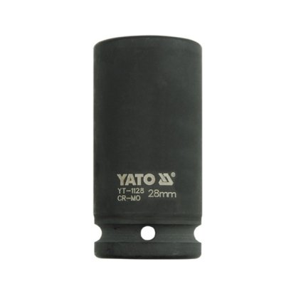 Kovaný vnitřní nástrčný klíč hluboký 3/4" šestihranný 28 mm CrMo YATO - YT-1128