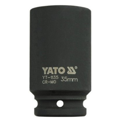 Kovaný vnitřní nástrčný klíč hluboký 3/4" šestihranný 35 mm CrMo YATO - YT-1135