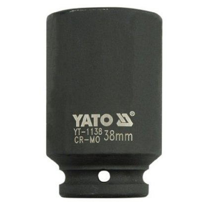 Kovaný vnitřní nástrčný klíč hluboký 3/4" šestihranný 38 mm CrMo YATO - YT-1138