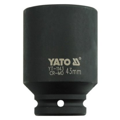 Kovaný vnitřní nástrčný klíč hluboký 3/4" šestihranný 43 mm CrMo YATO - YT-1143