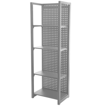 Kovový regál s děrovanou deskou, 680 x 458 x 2000 mm - MTJA680