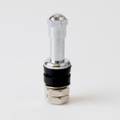 Kovový ventil kovový pochromovaný, průměr 11,5mm (VALVE-02) délka 45mm