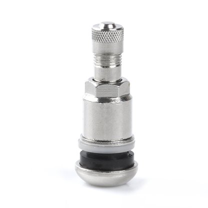 Kovový ventil poniklovaný, průměr 11,5mm (VALVE-03) délka 42mm