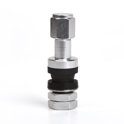 Kovový ventil průměr 11,5mm (JRAV2-S) stříbrný, hliníkový, délka 42mm, sada 4ks