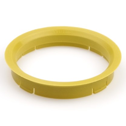 Kroužek vymezovací 72,5 / 66,6 (R20), plast, žlutá, přesah kužele 6mm
