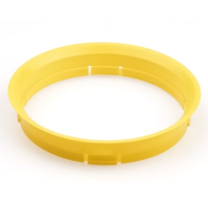 Kroužek vymezovací 72,5 / 71,6 (R26), plast, žlutá, přesah kužele 6mm