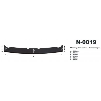 Kryt nákladové hrany Hyundai i10 2013- | Rider