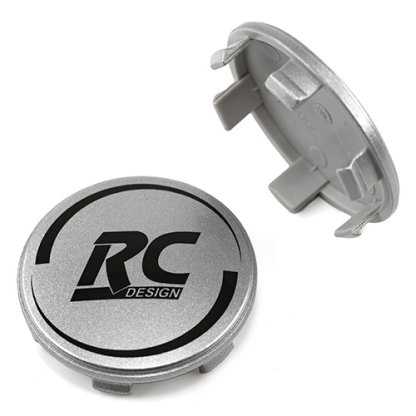krytka průměr 56/60mm(vnitřní,vnější) plast, RC design, stříbrná (Z06M, Z06L) úchyt 3,5mm