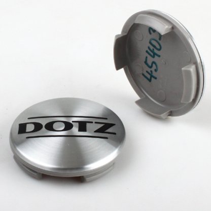 krytka průměr 56/60mm(vnitřní,vnější) plast, s kov. logo Dotz stříbrné (ZO7040), úchyt 2mm
