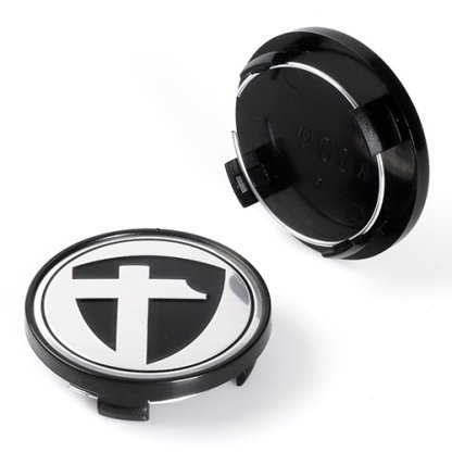 krytka průměr 56/64mm (vnitřní,vnější) (K-009) Tomason, stříbrné logo, úchyt 5mm