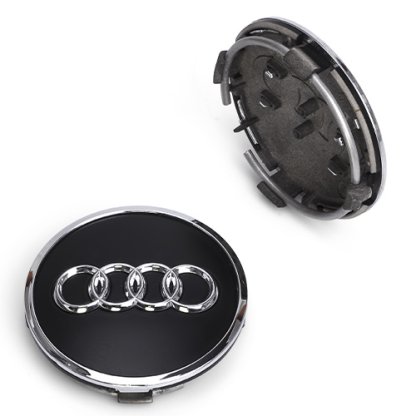 krytka průměr 58/61mm (vnitřní,vnější) (8WO601170BLT7) original Audi, černá mat, úchyt 2mm