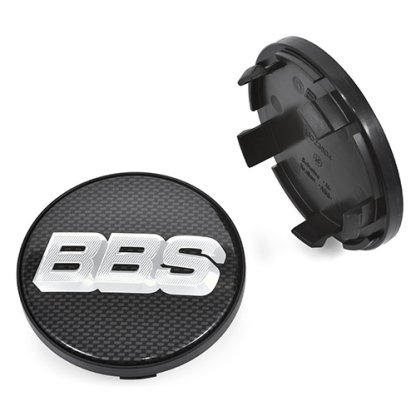 Krytka průměr 60/70mm(vnitřní,vnější) BBS carbon/chrom logo (10023604) úchyt 5mm