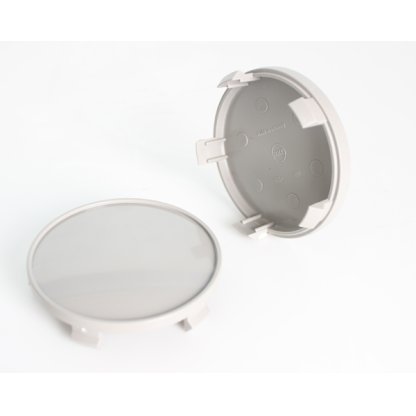 krytka průměr 65/68mm(vnitřní,vnější)(B67G) BMW plast šedá na original kola, úchyt 4mm