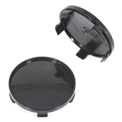 krytka průměr 65/68mm(vnitřní,vnější)(B67S) BMW plast černá na original kola, úchyt 4mm