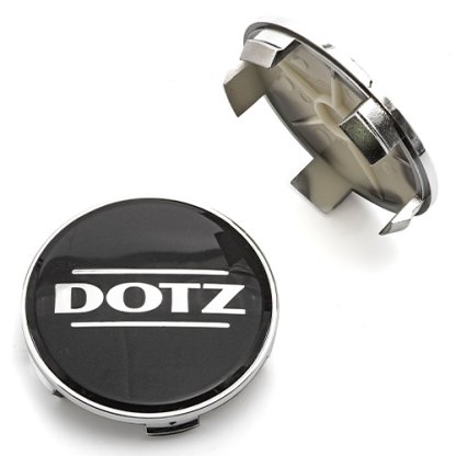 krytka průměr 65/68mm(vnitřní,vnější) plast, grafitová, kov logo DOTZ (ZO2220F), úchyt 4mm