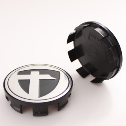 krytka průměr 65/68mm(vnitřní,vnější) Tomason (K-049) stříbrné logo,plast černá,úchyt 4 mm