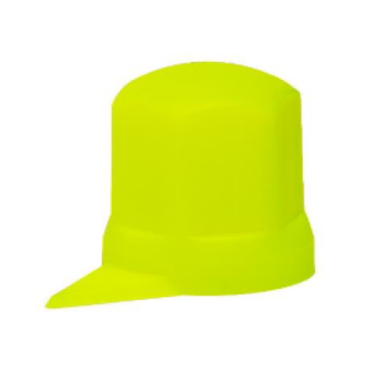 Krytky šroubů kol F-32mm vysoké, žluté, se šipkou dole 1 ks