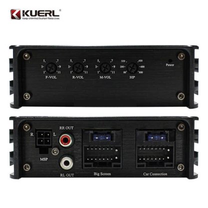 KUERL 4/6 cestný DSP zesilovač do auta pro Android, 6 x 60W