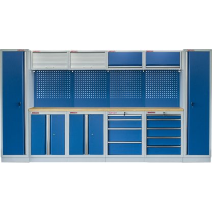 Kvalitní PROFI BLUE dílenský nábytek 3920 x 495 x 2000 mm - MTGS1300AA8 Blue
