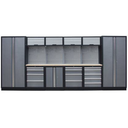 Kvalitní PROFI dílenský nábytek - 4535 x 2000 x 495 mm - TGS1300A3 Grey