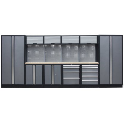 Kvalitní PROFI dílenský nábytek - 4535 x 2000 x 495 mm - TGS1300AA3 Grey