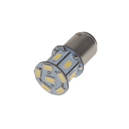 LED BA15d (jednovlákno) bílá, 12V, 13LED/5730SMD