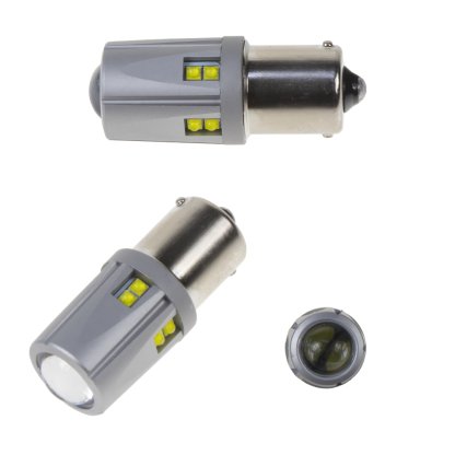 LED BA15S 12-24V, 60W (12x5W) bílá