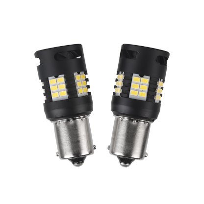 LED BA15S bílá, 12V, 30LED 3020SMD