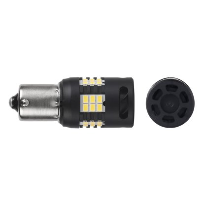 LED BA15S bílá, 12V, 30LED 3020SMD
