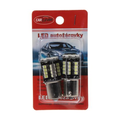 LED BA15s bílá, 12V, 44LED/3528SMD