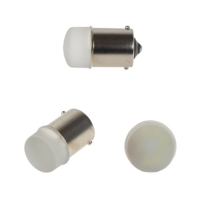 LED BA15s bílá, 12V, 9LED/3014SMD