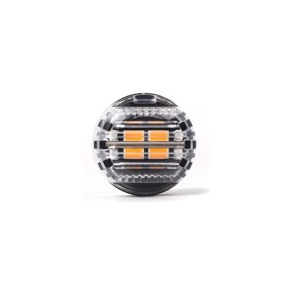 LED BA15S oranžová, 12V, 16LED 2835SMD