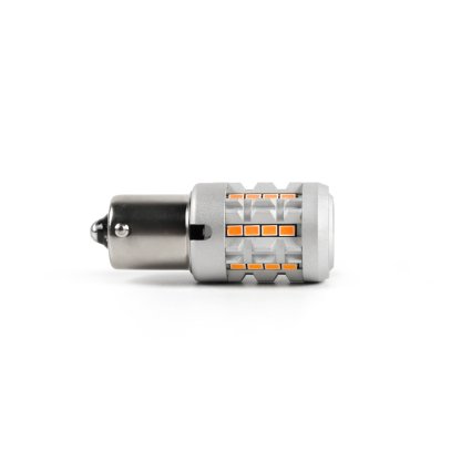 LED BA15S oranžová, 12V, CAN-Bus, 26LED SMD