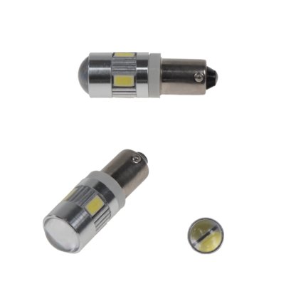 LED BA9s bílá, 12-24V, 6LED/5730SMD