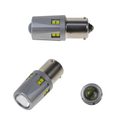 LED BAU15S 12-24V, 60W (12x5W) bílá