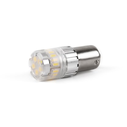 LED BAU15S bílá, 12V, 23LED SMD