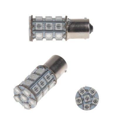 LED BAU15s oranžová, 12V, 27LED/3SMD